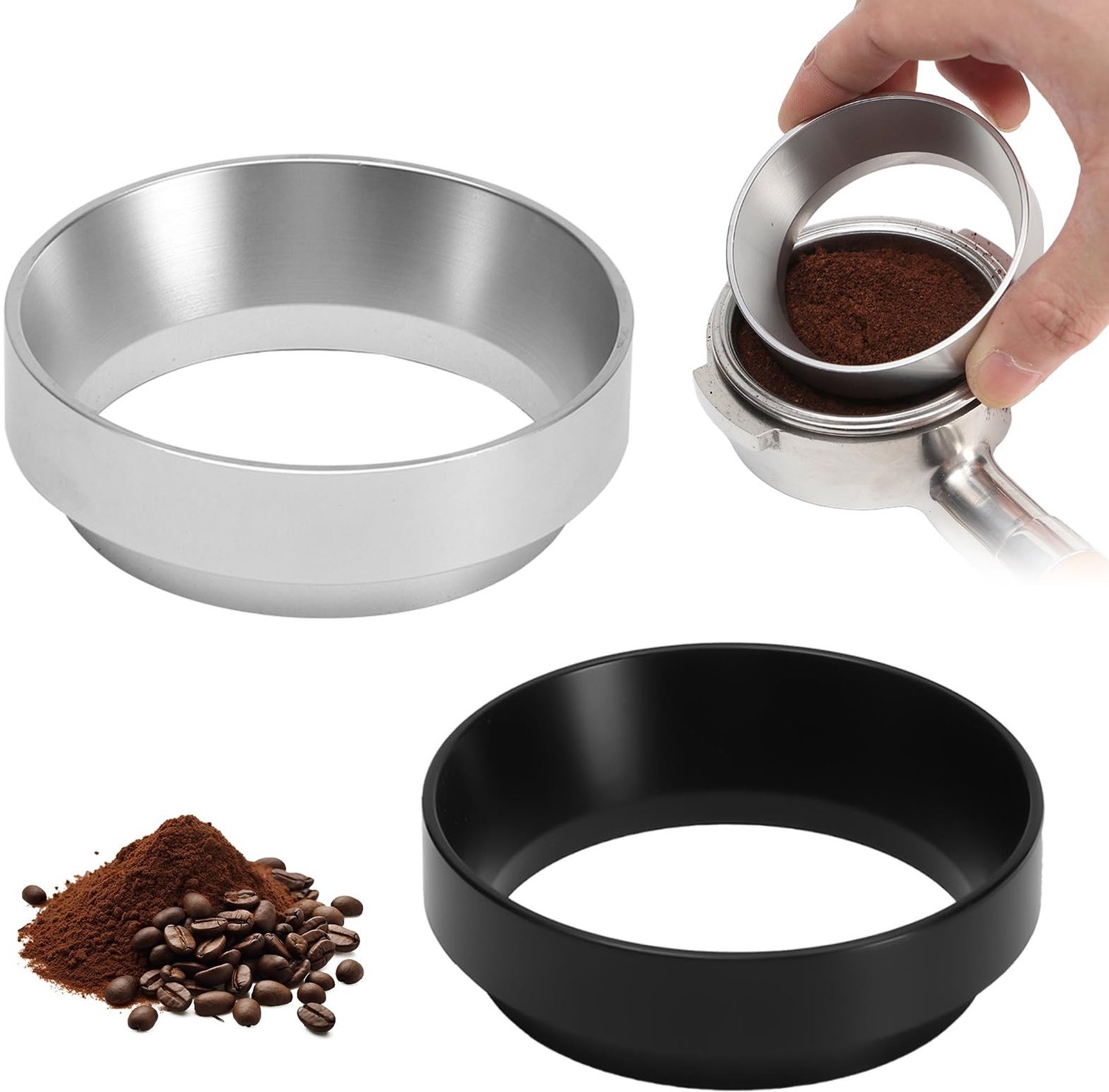 Set van 2 Koffie Doseringsringen voor Barista's