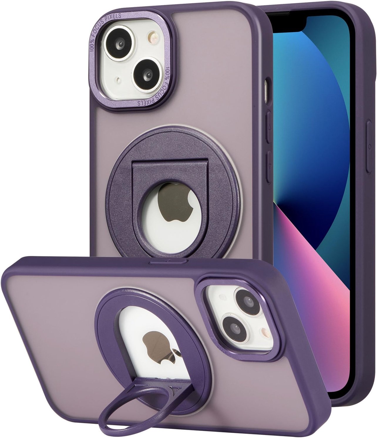 iPhone 16 Plus Hoesje met Ringhouder, Elegant en Robuust