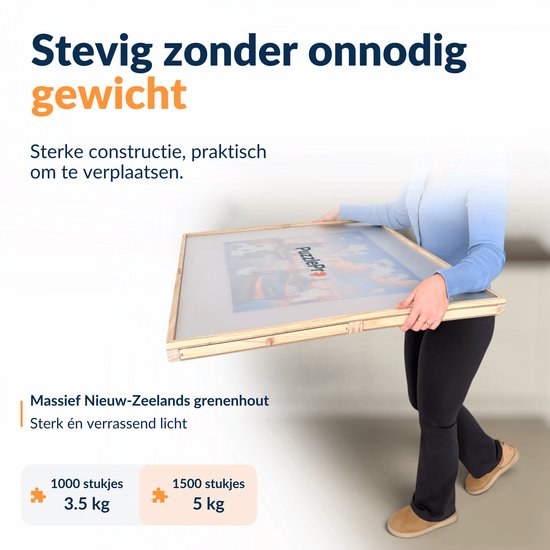 PuzzlePro Puzzeltafel met 4 Lades - 360° Draaibaar + Lock - Verstelbaar Puzzelbord - 1500 stukjes - 90x60cm - Puzzelmap - Puzzelkoffer - Puzzelmat - Puzzelplaat - Puzzelplank — cadeau in Spellen & Speelgoed - foto 6