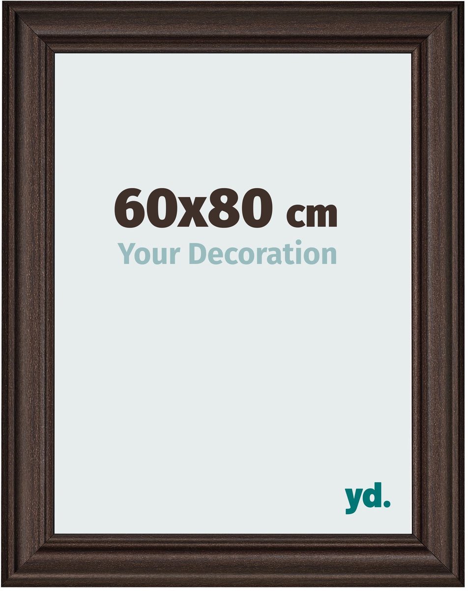 yd. Your Decoration - Fotolijst 60x80 cm - MDF - Eiken Donker - Lazio
