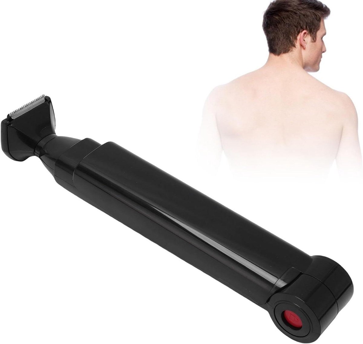 Rughaartrimmer Mannen - Elektrische Bodygroomer - Zelfverzorging Lichaam - Intrekbaar Handvat - 40 Min Gebruik - Zwart