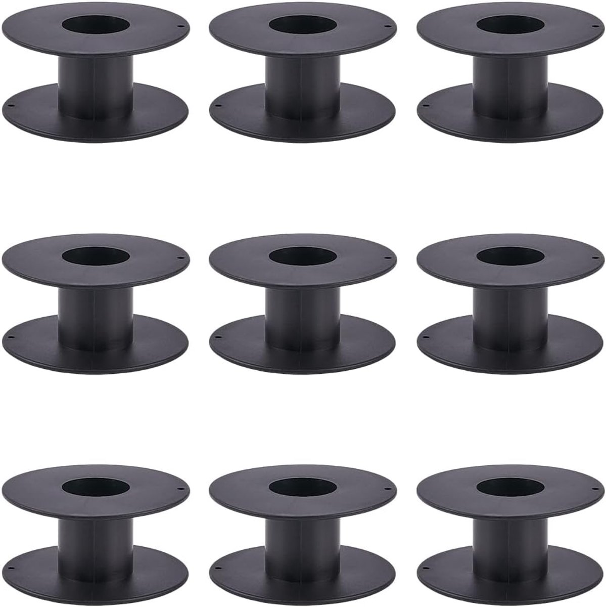 Dailygoods - Set van 10 Grote Lege Plastic Spoelen voor Naaien en DIY Ambachten