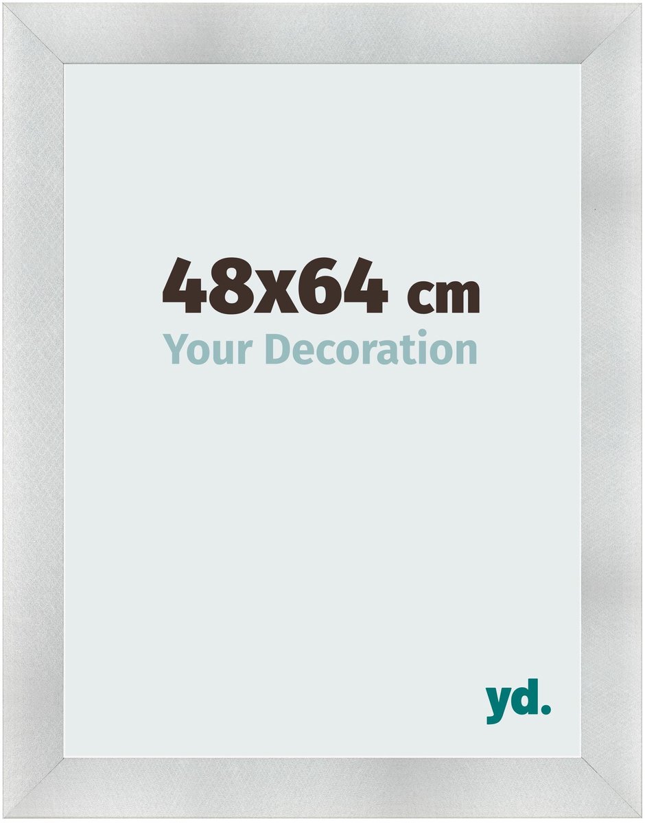yd. Your Decoration - Fotolijst 48x64 cm - MDF - Aluminium Geborsteld - Pisa