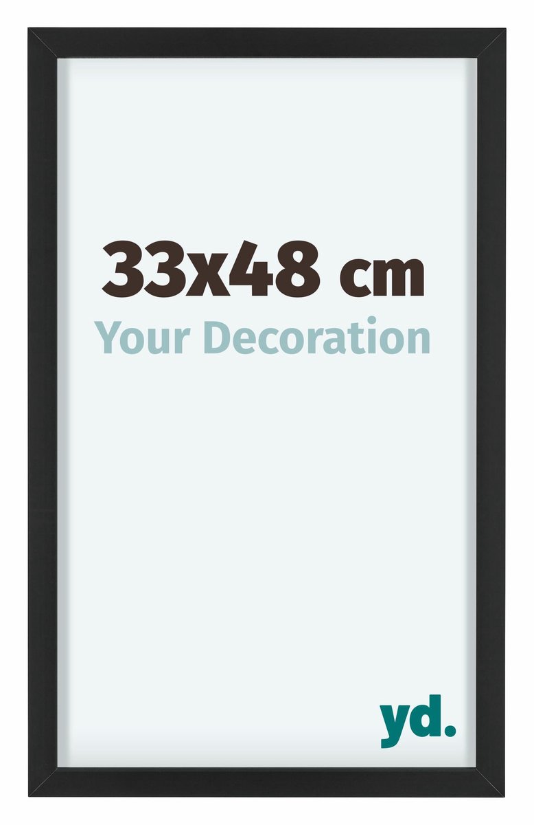 yd. Your Decoration - Fotolijst 33x48 cm - Aluminium - Zwart - Virginia
