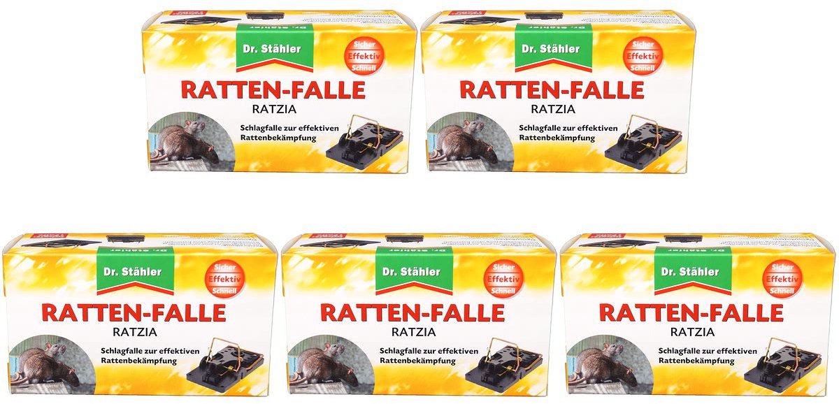 Dr. Staehler Rattenval Ratzia 1 Klapval 5-set