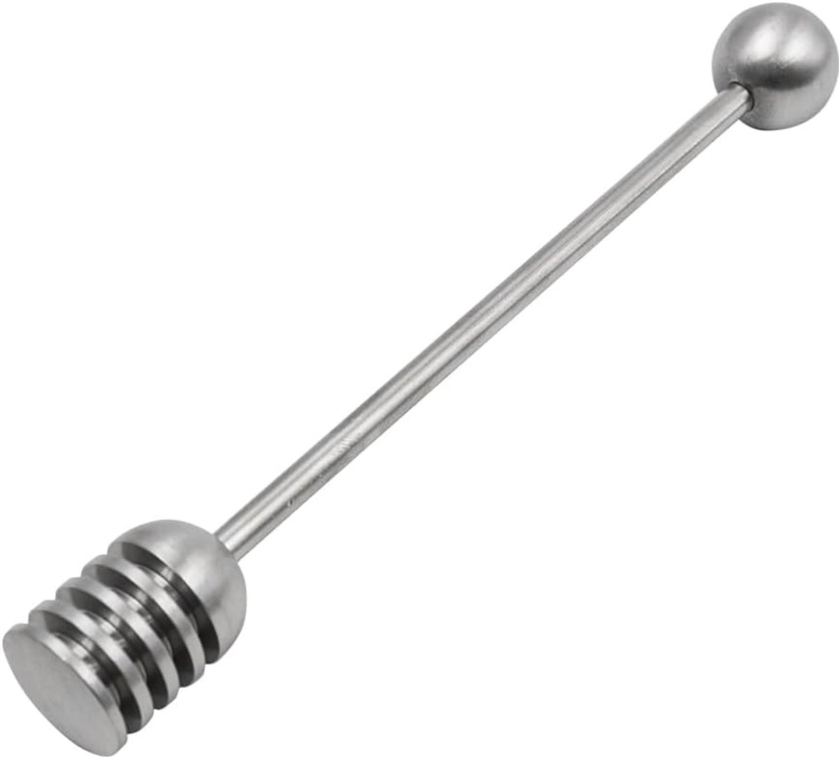 Honeydripper - Keukengerei - Sirooplepel - Roerstaafje - Ontbijt - Zilver - 2 x 16 cm - 1 stuk