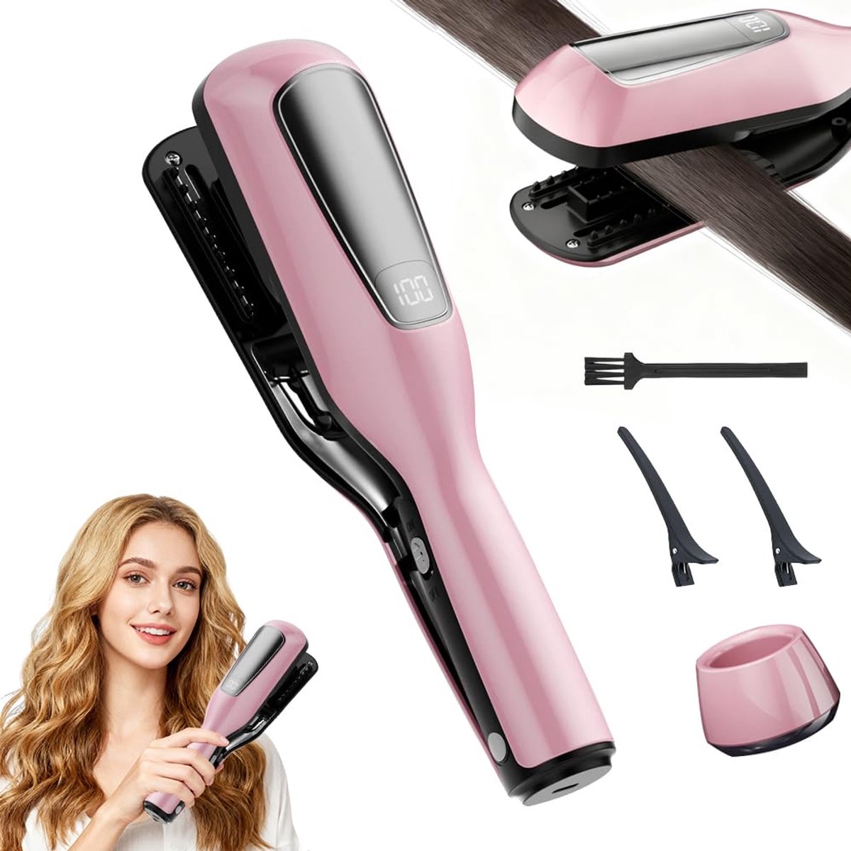 CJBIN Draadloze draagbare gespleten puntenverwijderaar, effectieve gespleten haartrimmer, gespleten haartrimmer met - ShopVlot