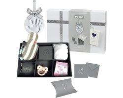 Dooky Ornament Kit – Baby Hand- en Voetafdruk in Klei met Memory Box – Huidvriendelijk & Eenvoudig te Maken – Kraam- of Cadeau Geschenk
