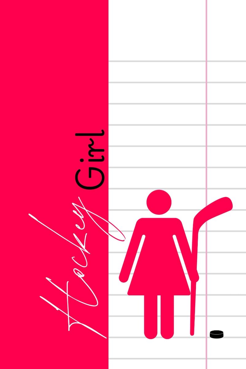 Hockey Girl Pink Notebook: for an Ice and Field Sports Fan - with Lined Pages - ShopVlot