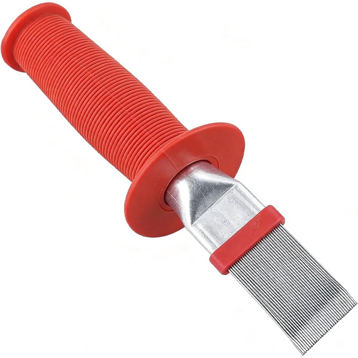 Lamellenkam - Condensorkam - Reinigingsgereedschap voor Koelribben - RVS - Antislip Rubber Handgreep - Voor Airco en Koelkast - 20,5 cm - 1 Stuk