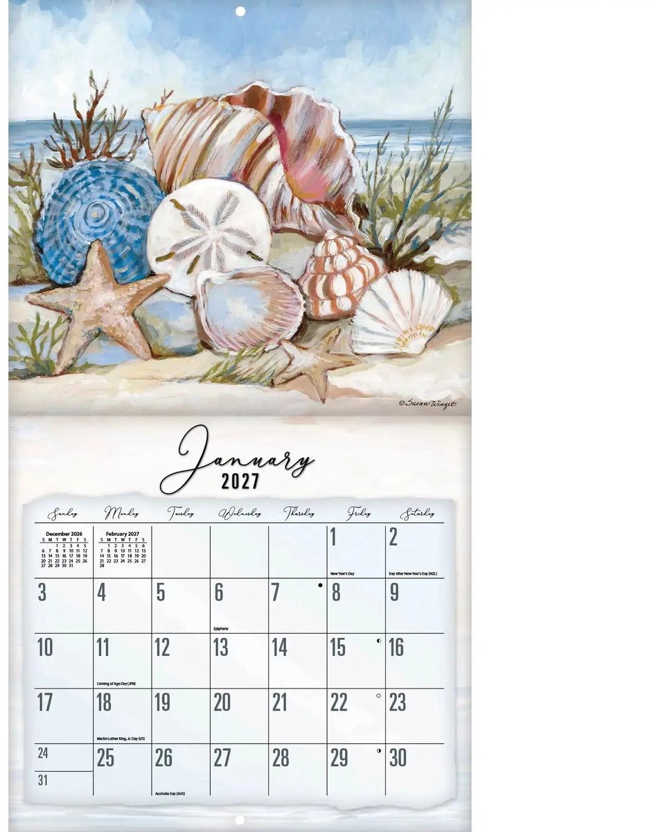 Coastal Shores Kalender 2027