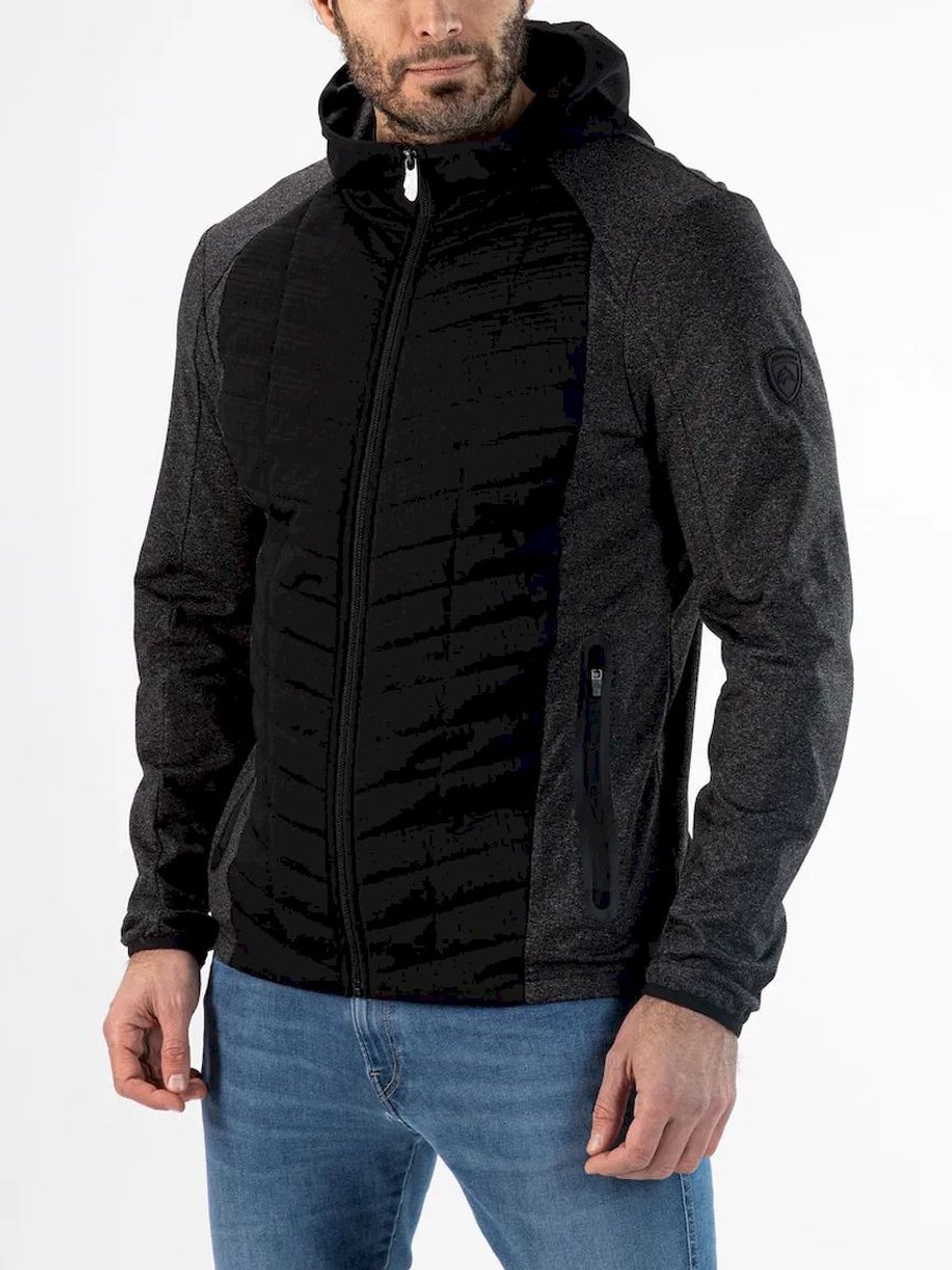 FALCON stedman fullzip top Midlayer heren Donkergrijs