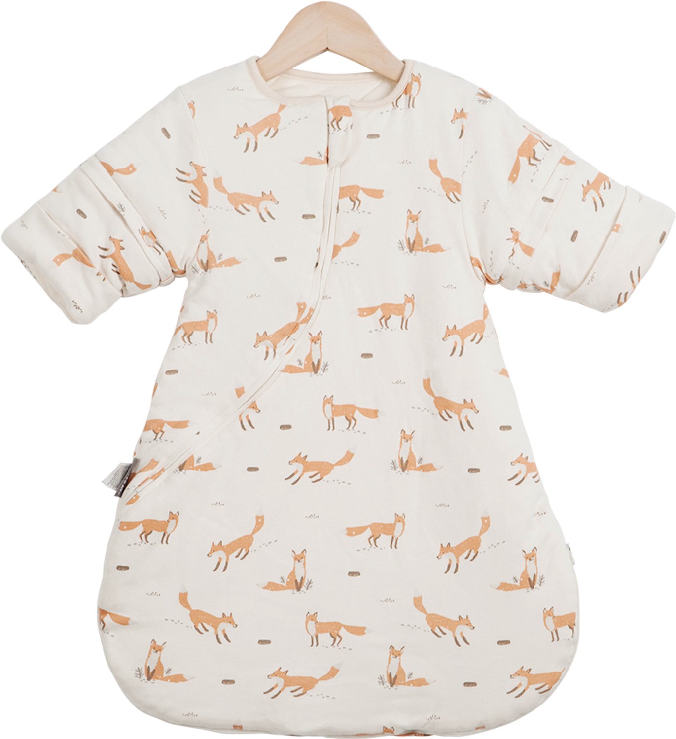Babyslaapzak - Kinderslaapzak - Babyslaaptas - Fox S-2.5tog - Katoen en Polyester - Afneembare Mouwen - Dikke Winterkwaliteit - Anti-Kick Ontwerp - Zonder Capuchon - Voor Baby's en Peuters