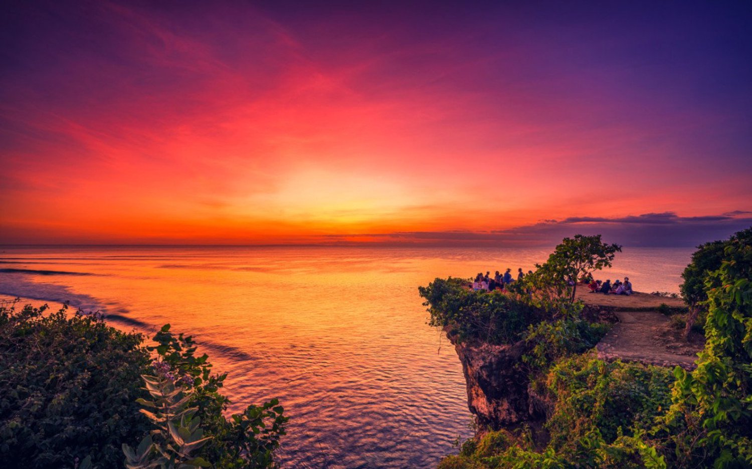 Vgdesign Zonsondergang boven zee 70x50 tuinposter banner II VGDesign onbekend