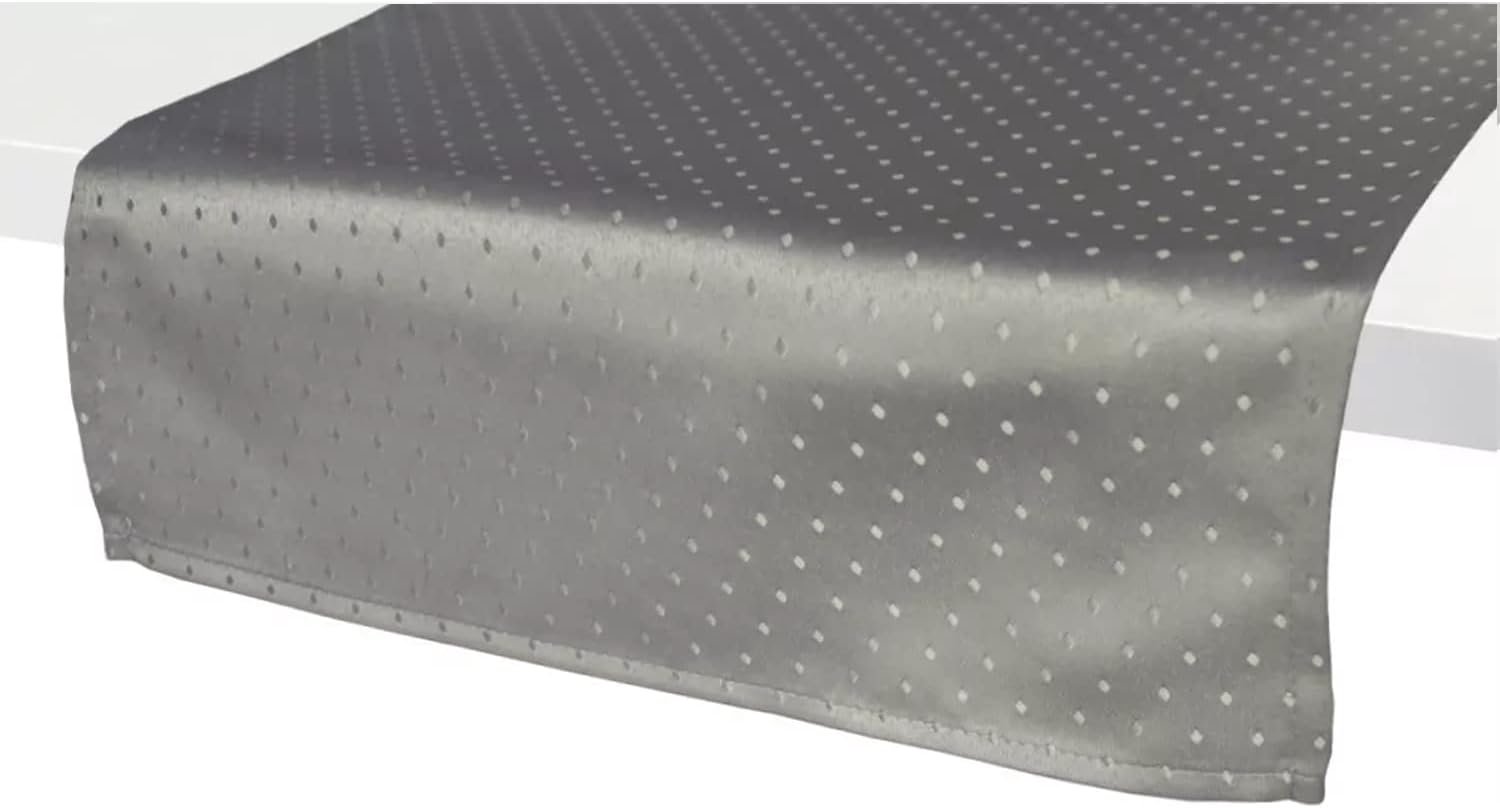 Tafelrunner 40x120 cm - grijs - vuilbescherming - stijlen eenvoudig veranderen - Homevero