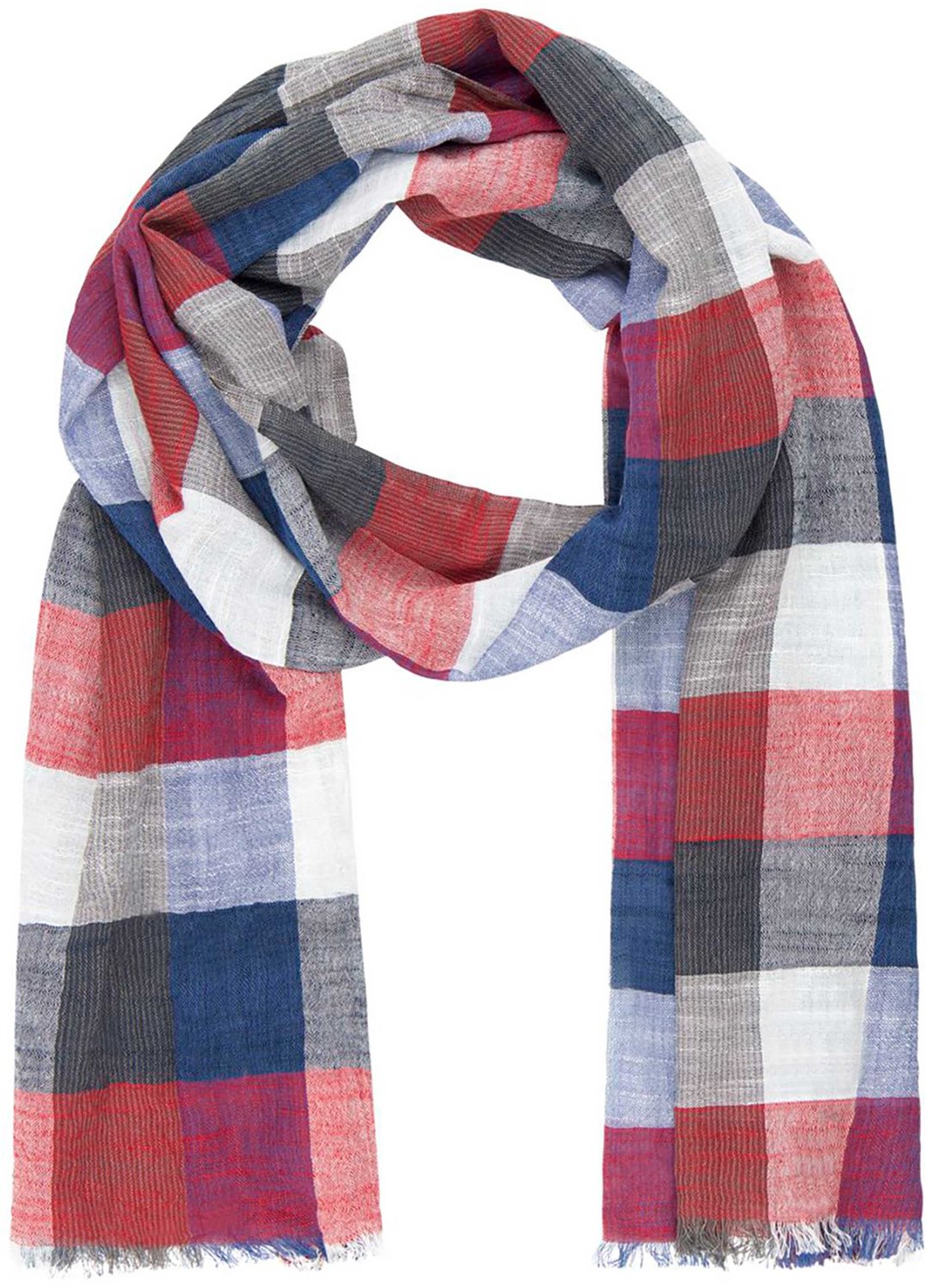LINDENMANN heren sjaal - rood geruit