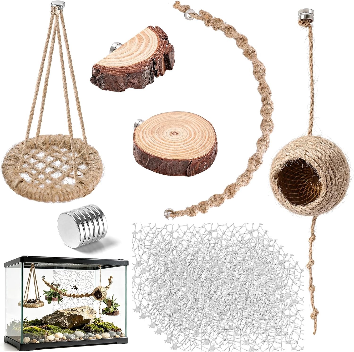 17 stuks magnetische springspinnen accessoires springspin voor verkenning