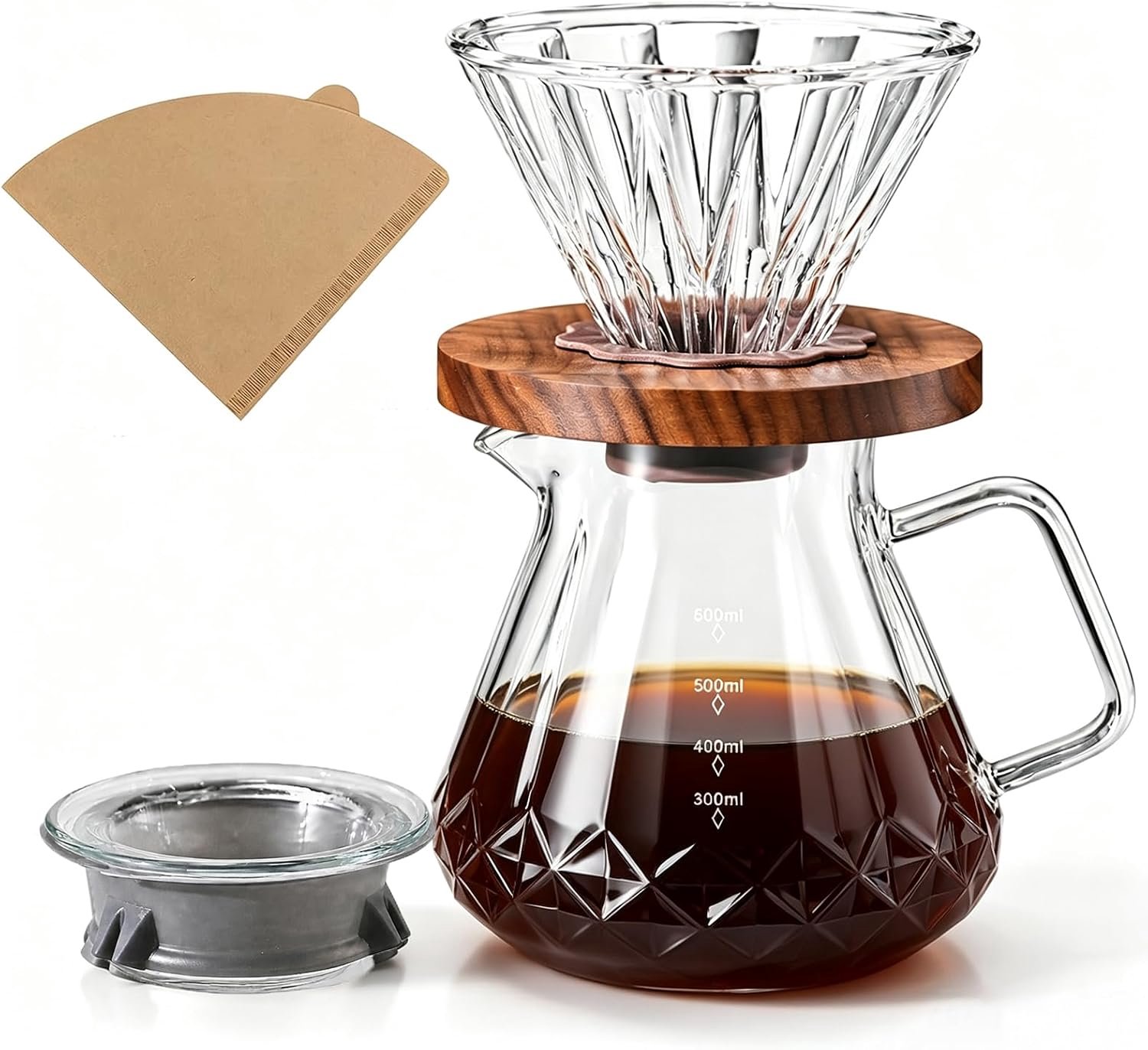 Espressomachine, 600 ml, met filterhouder, capaciteit voor 1-3 kopjes