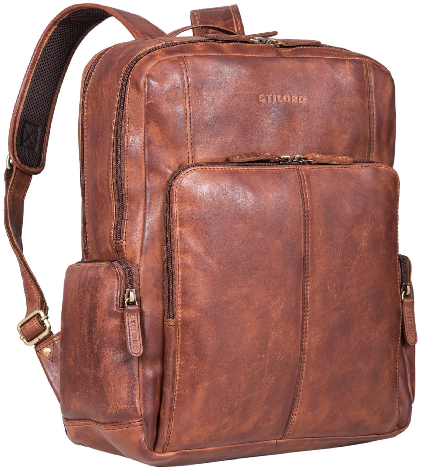 Elegante Leren Laptop Rugzak tot 15.6 Inch voor Werk