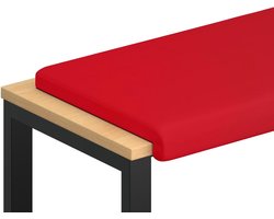 Kunstleer rood diepte 35 cm