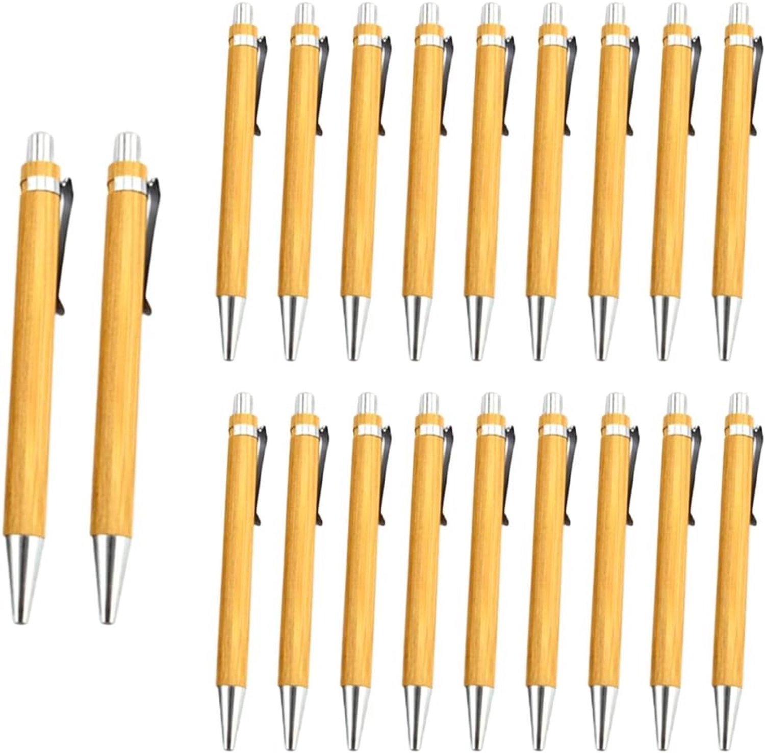 Balpennen van bamboehout, personaliseerbaar, lichte en pen, kantoor, schrijfgereedschap, cadeau voor vrienden