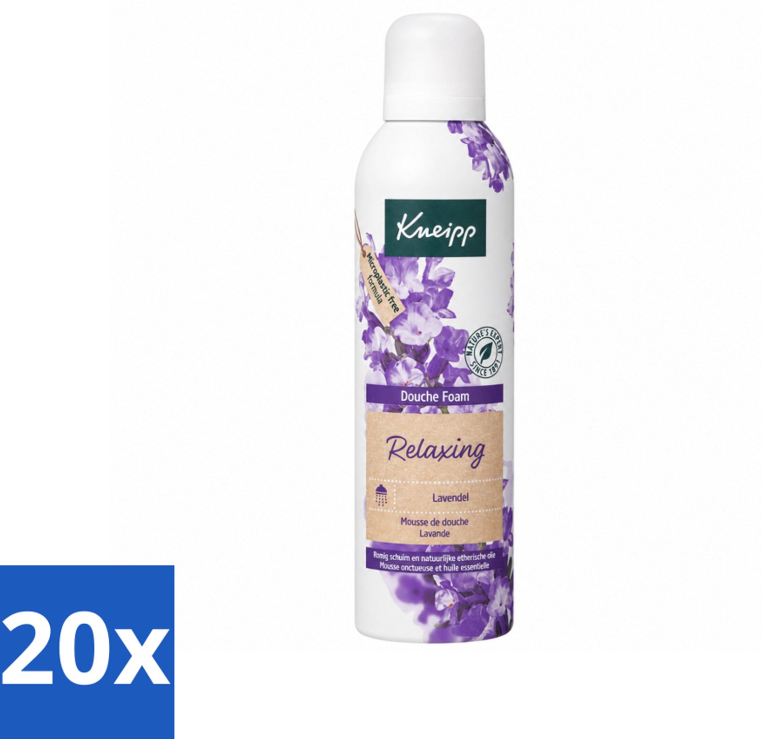 20 x Kneipp - Douche schuim - Relaxing - Lavendel - 200 ml - Voordeelverpakking - 20 stuks