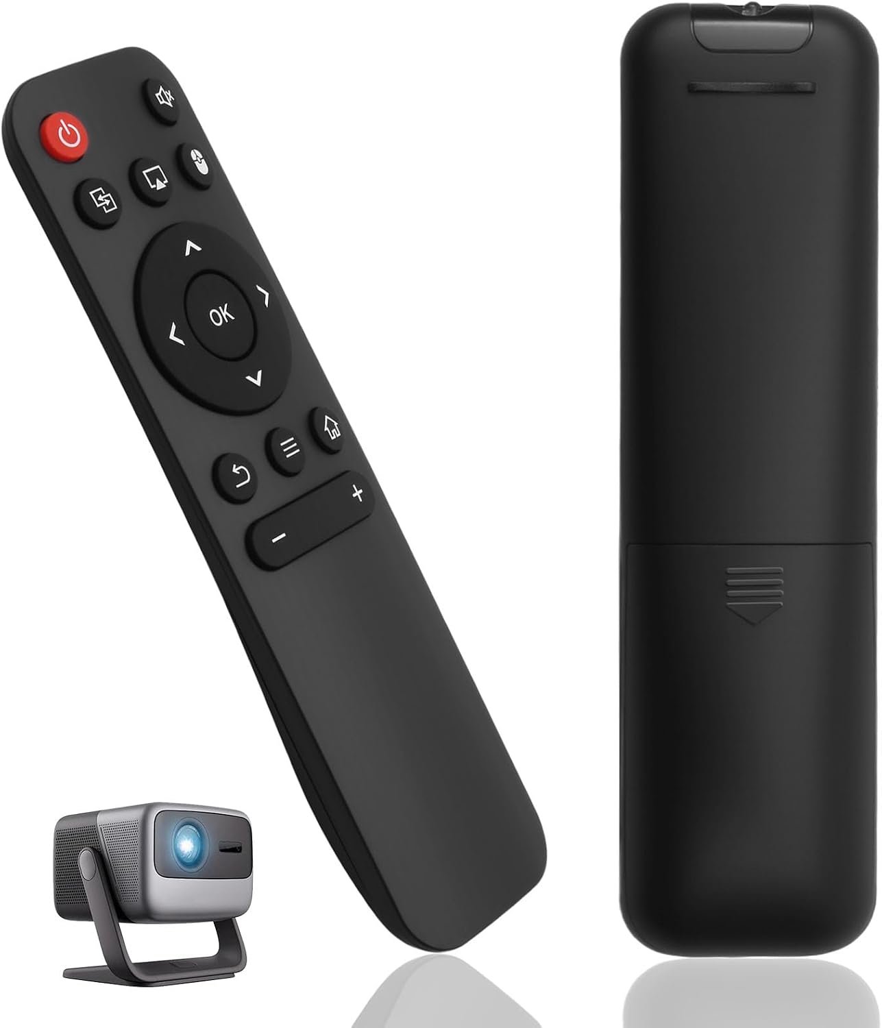 Afstandsbediening, compatibel met HY320mini HY320 HY300 Pro HY300 projector, vervangende afstandsbediening, geen koppeling vereist, infraroodtechnologie, eenvoudig te gebruiken (batterijen