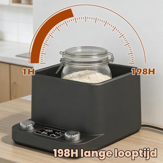 360° Even Waterbad Verwarmer met Nauwkeurige Thermostaat, 198 Uur Timer voor Kombucha, Yoghurt en Bier Fermentatie — afbeelding 4