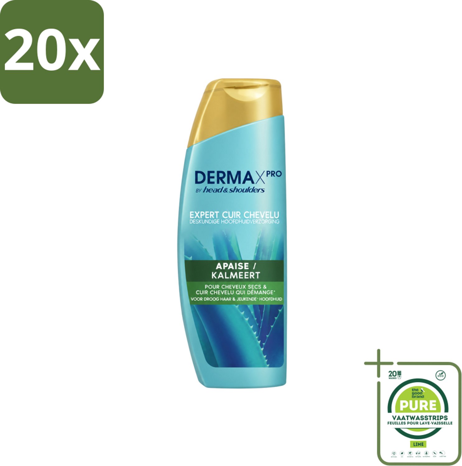 20 x Head & Shoulders - Shampoo - DermaXpro - Kalmeert - 225ml - Grootverpakking - Vaatwasstrips - Kwaliteit - Prijs - Beschikbaarheid - Levering - Betrouwbaarheid