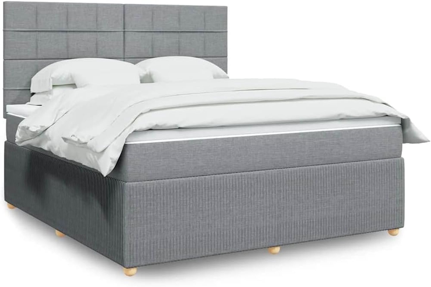 Pocketveringmatras Boxspring Lichtgrijs 180x200 cm