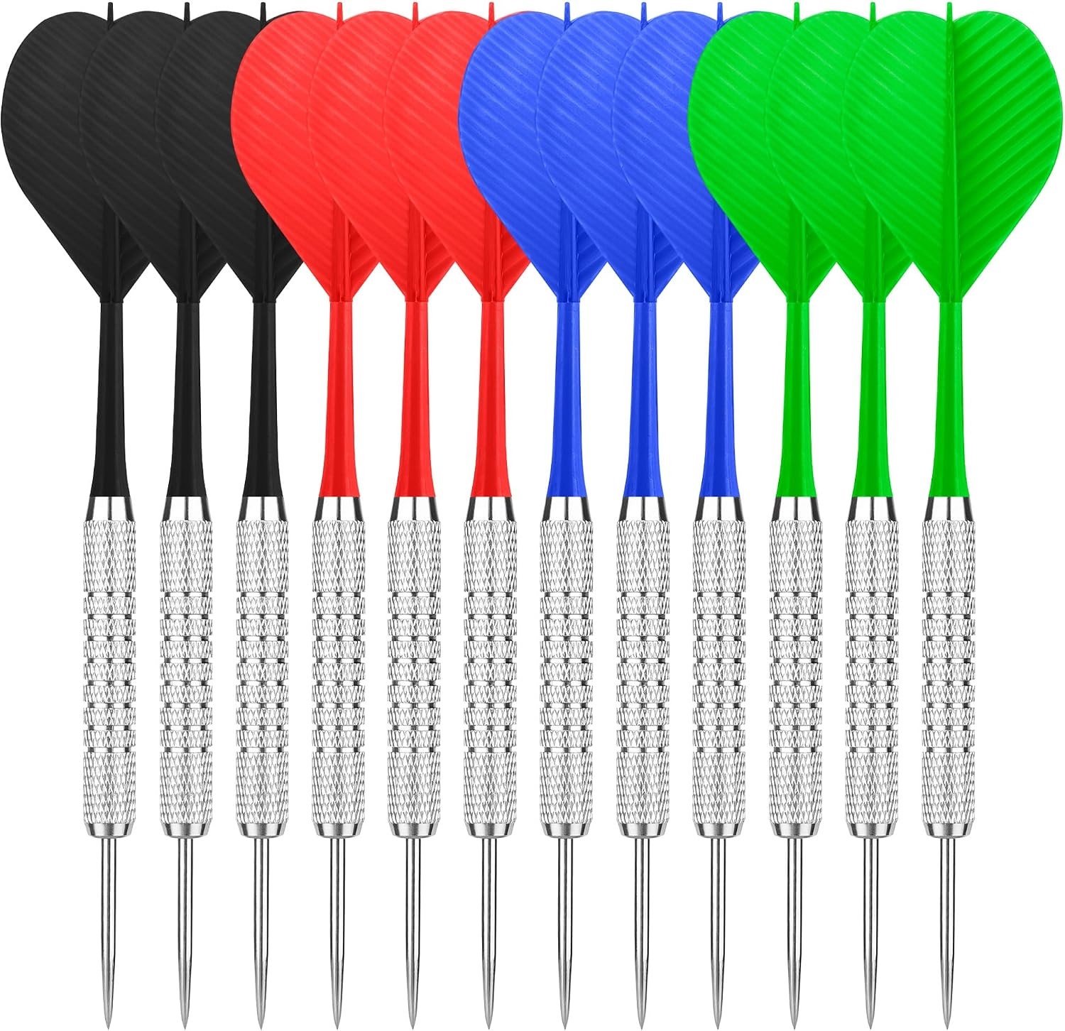 Set van 12 Magnetische Dart Flights voor Veiligheid en Gemak, Ideaal voor Binnenactiviteiten, Speelkamers en Bars, Perfect voor Gezinsplezier en Doelgericht Spelen