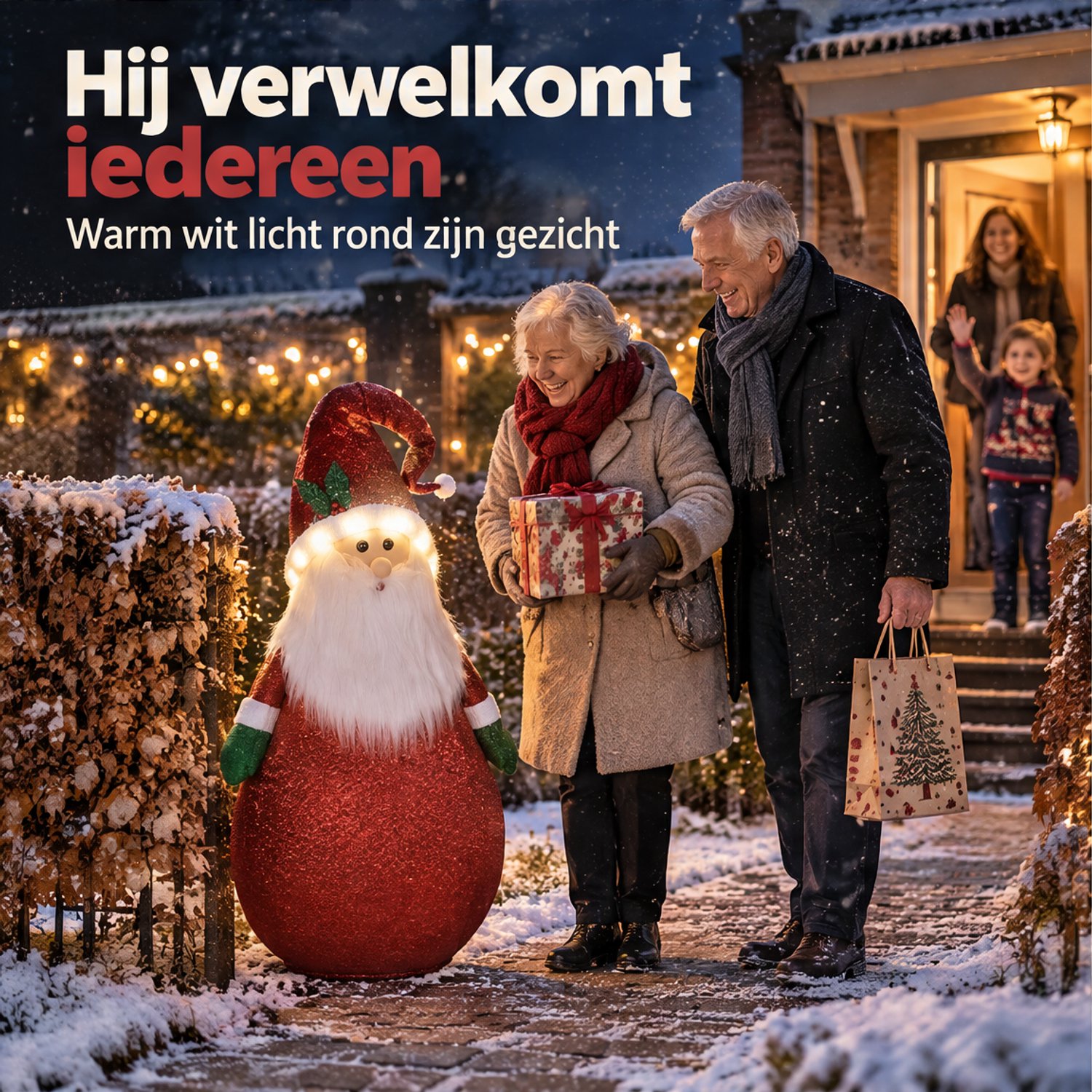Levano Kerstversiering - Kerstdecoratie voor Binnen - Kerstman met Kerstlampjes - Kerstfiguren Buiten - Kerst Buitenverlichting - Kerstbeelden - Kerstfiguur LED - Kerstdecoratie Tuin - Kerstman op Batterij - LED Kerstverlichting met Timer – foto 5
