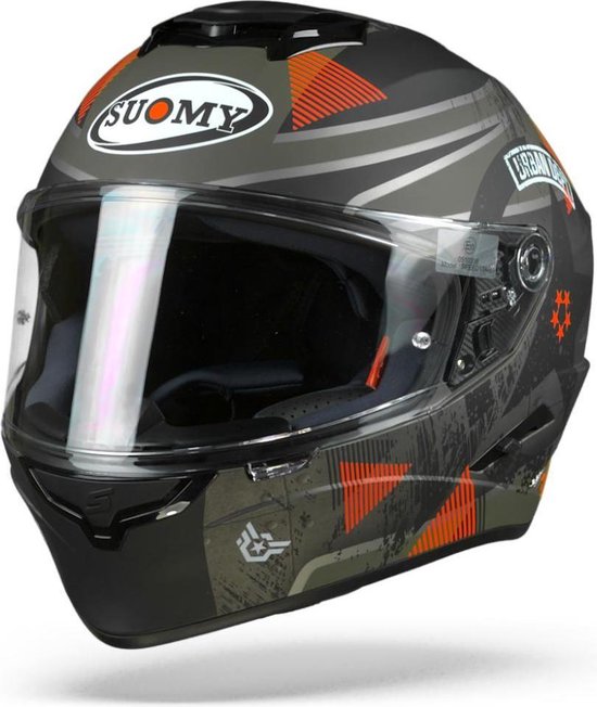 Suomy Stellar Wrench Mat Groen Grijs Integraalhelm - Motorhelm - Maat XL