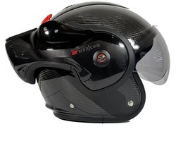 ROOF - RO9 BOXXER 2 CARBON WONDER BLACK - Maat XL - Integraal helm - Scooter helm - Motorhelm - Zwart - Scooterhelmen mannen en vrouwen.