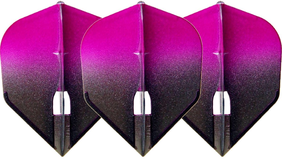 L-Style Champagne L3 Shape 2-Tone BK×Pink - Dart Flights