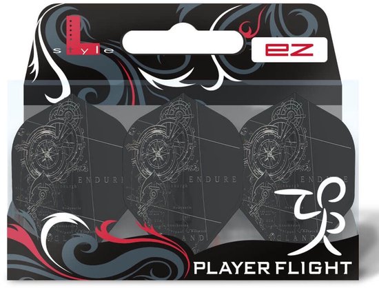 L-Style L1 EZ L-Style L1 EZ Tsumura Tomoya ver.1 Black - Dart Flights van L-Style — afbeelding 2