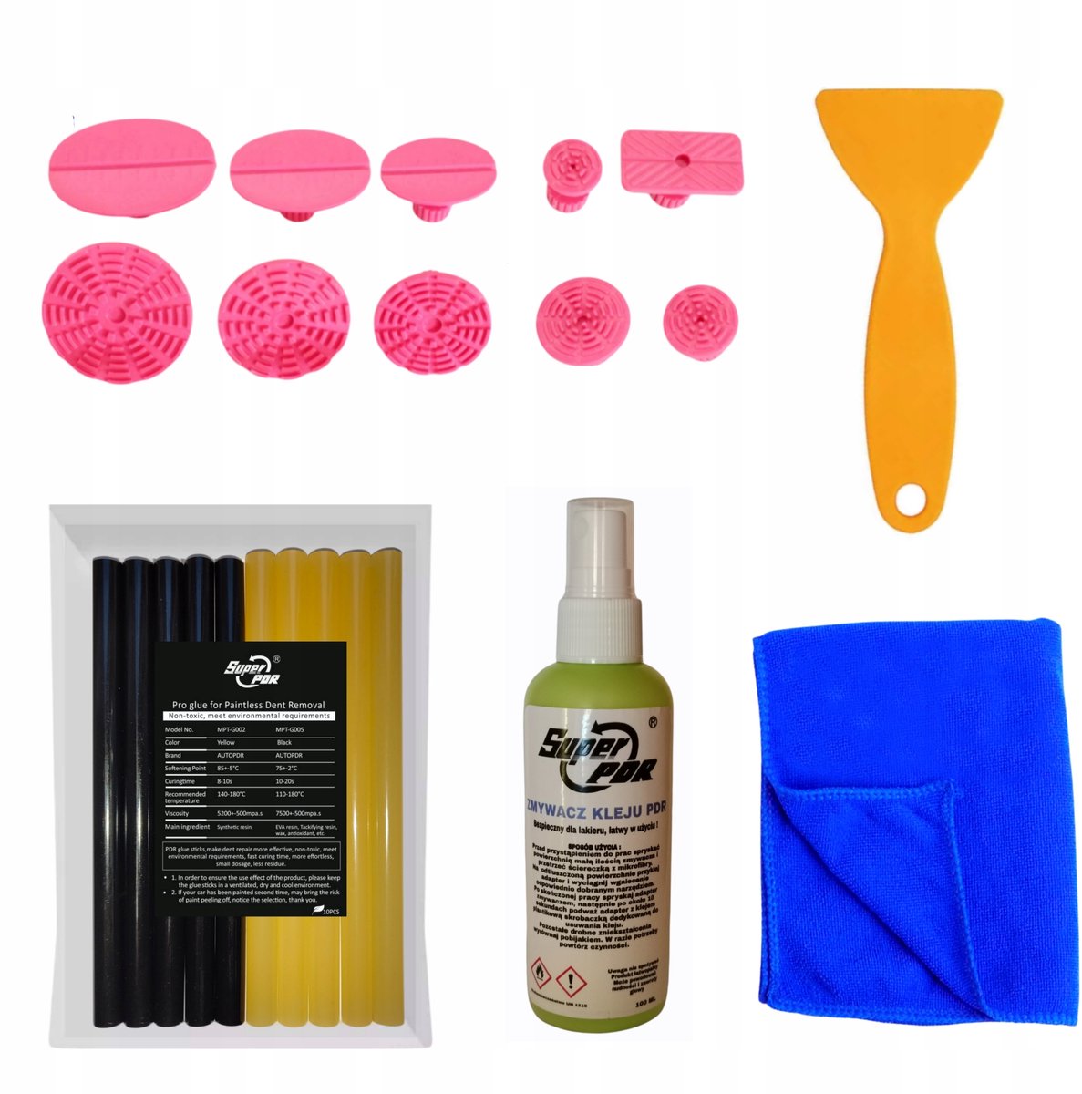 PDR Lijm Set Geel Zwart - Krachtige Reparatie Kit