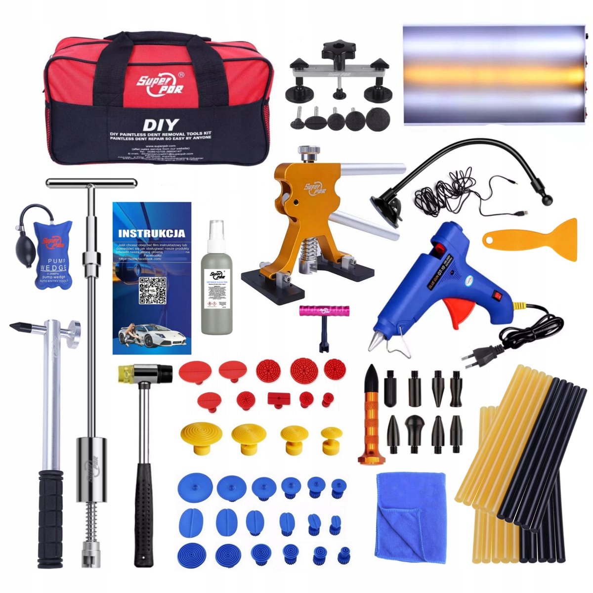 Professionele PDR Set: Deuk Verwijderaar Gereedschap voor Auto's