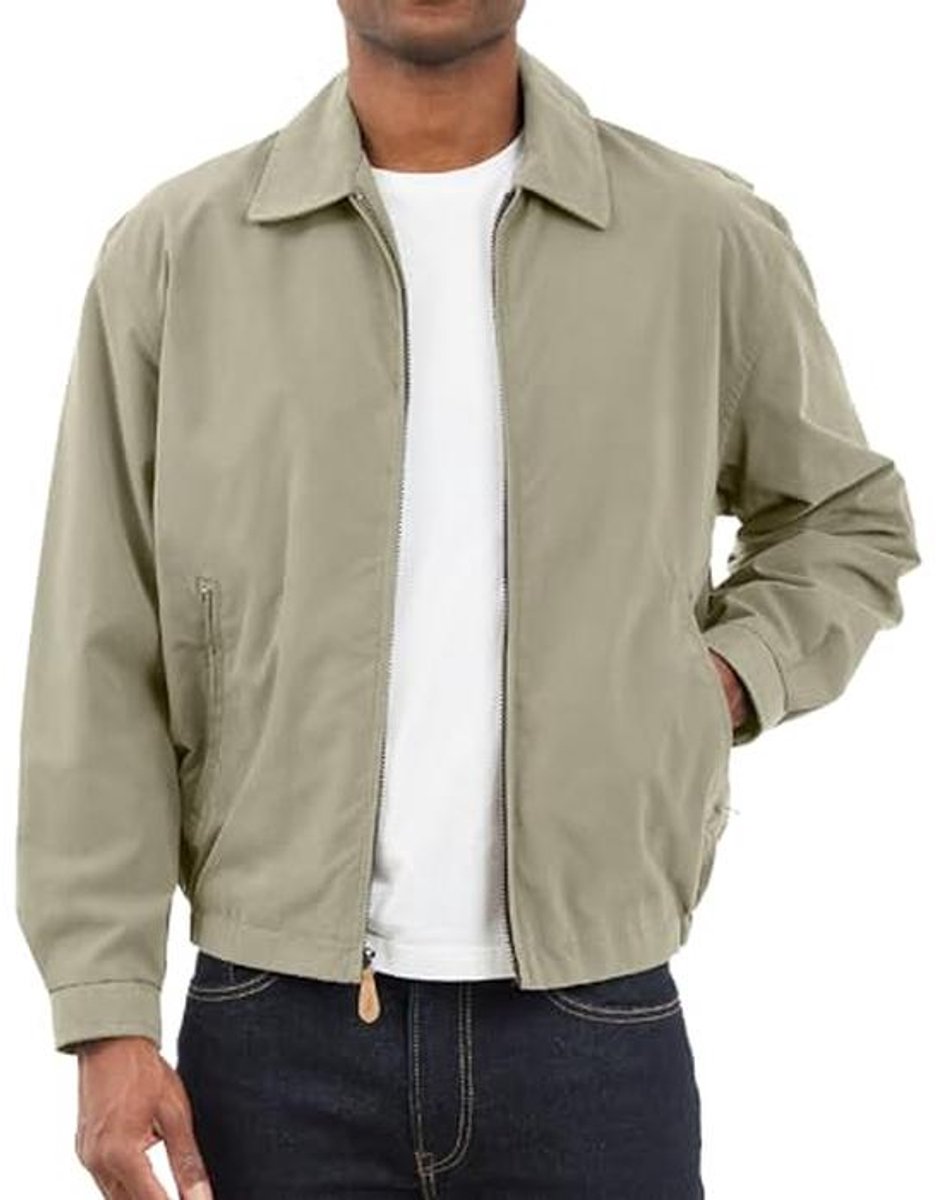 Heren Lichtgewicht Golf Jacket met Rits en Waterbestendige Bescherming – Ideaal voor Koele Maanden