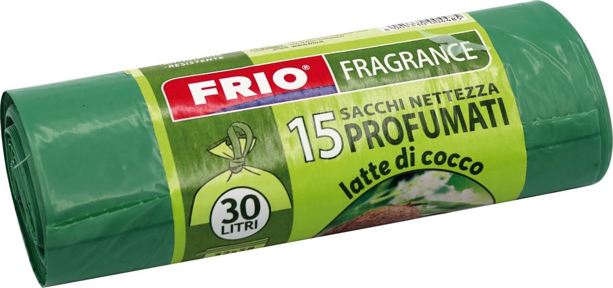 Duurzame Kokosmelkgeur Afvalzakken - 30 Liter, 15 Stuks, Groene Kleur - Premium Kwaliteit