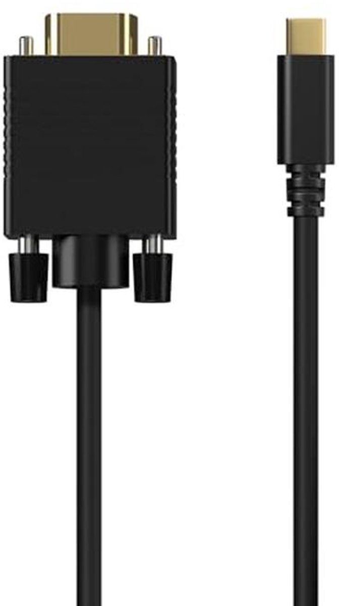 USB-C naar VGA Converter Kabel 0,8 m - Zwart