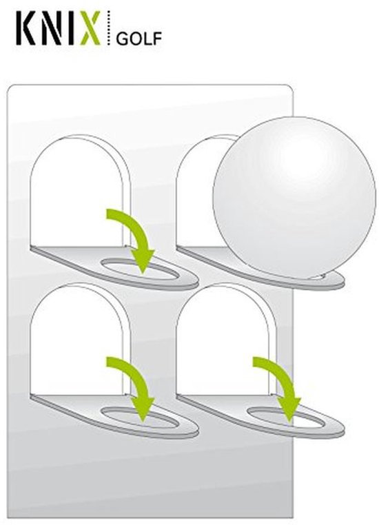 Golfballenrek - Vitrine Display - Golfballen Tonen - Handgemaakt in Duitsland - 36 Golfballen - Aluminium — afbeelding 4