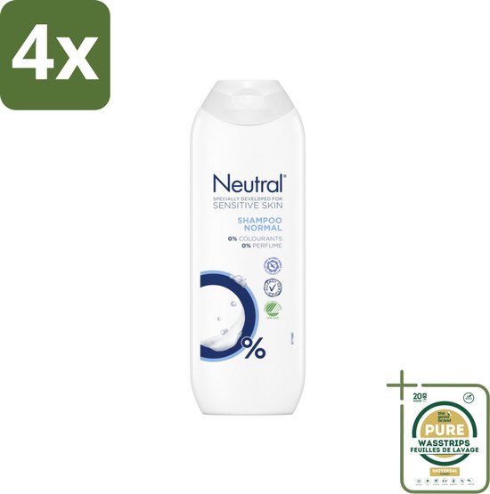 Neutral - Shampoo - Gevoelige huid - 250 ml - Voordeelverpakking - 4 ...