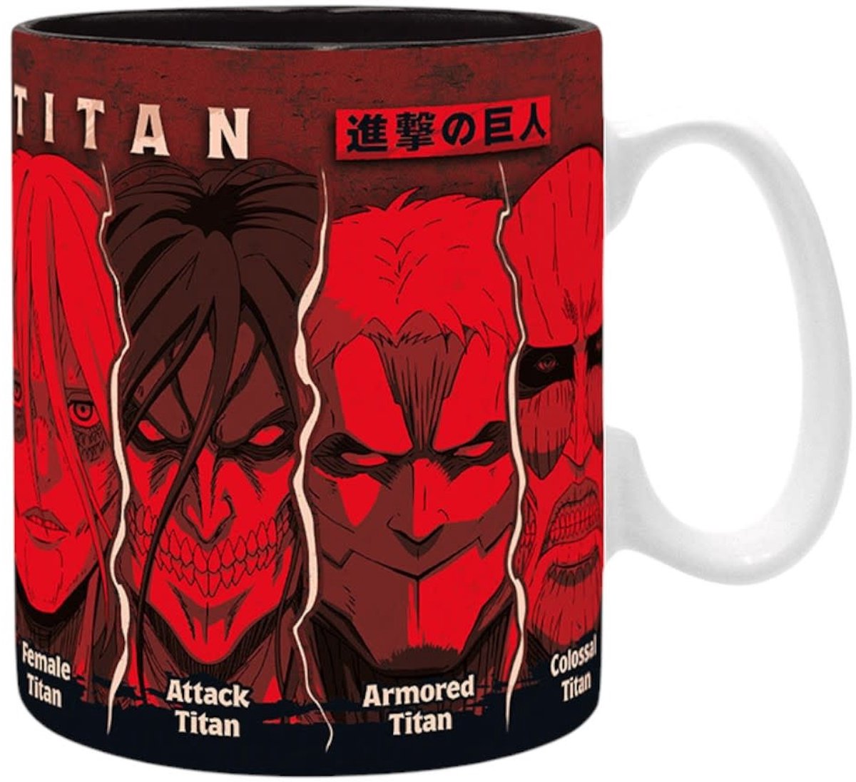 Attack On Titan All Titans Unisex Kop - meerkleurig - Standard