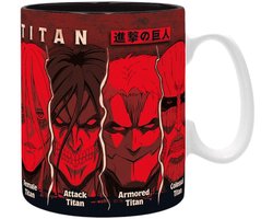 Attack On Titan All Titans Unisex Kop - meerkleurig - Standard