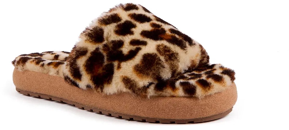 Emu Australia Mckay Leopard Pantoffels Bruin EU 40 Vrouw