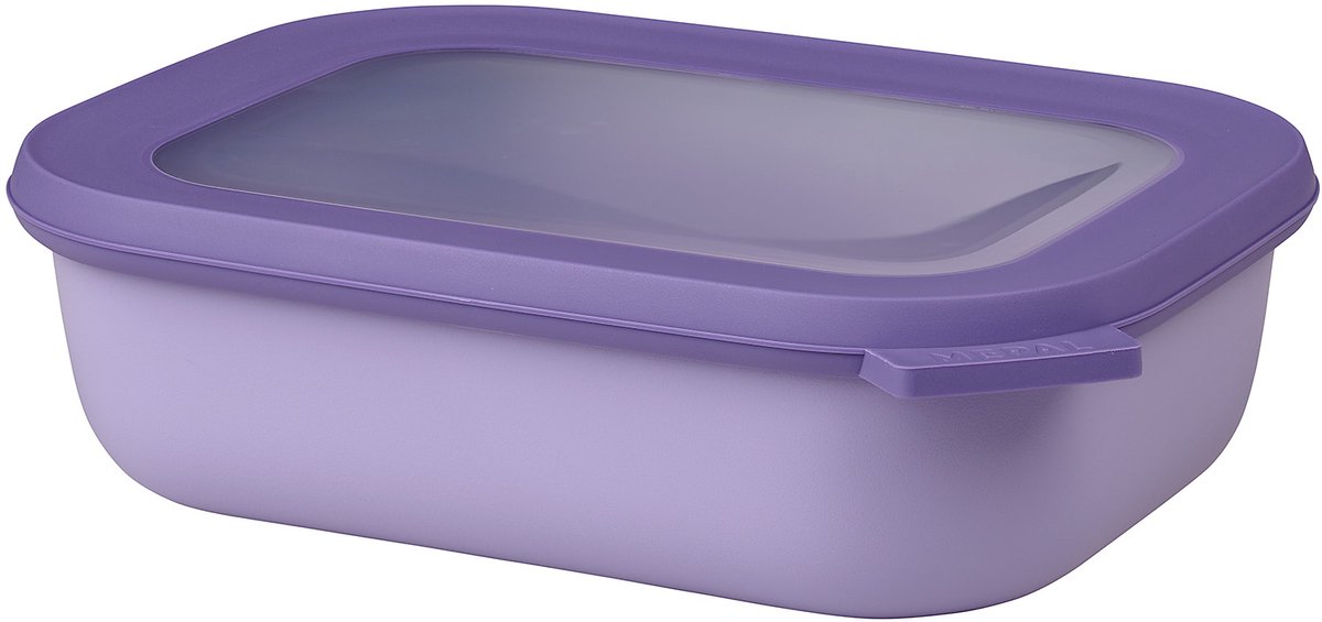 Mepal ? Multikom Cirqula rechthoekig 1000 ml ? Mag in de vriezer magnetron en vaatwasser ? Nordic lilac ? Geschikt als meal prep bakje