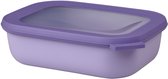 Mepal – Multi bol Mag rectangulaire 1000 ml – Passe au congélateur, micro-ondes et lave-vaisselle – Lilas nordique – Convient comme récipient de préparation de repas