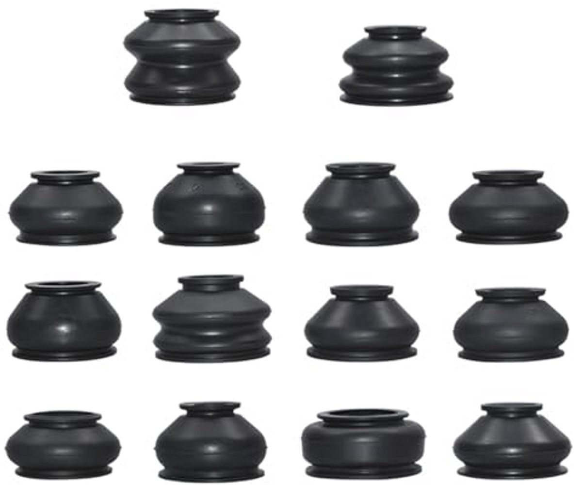 14 stuks universele stofkappen voor auto - rubberen afdekkingen voor kogelgewrichten en ophangonderdelen