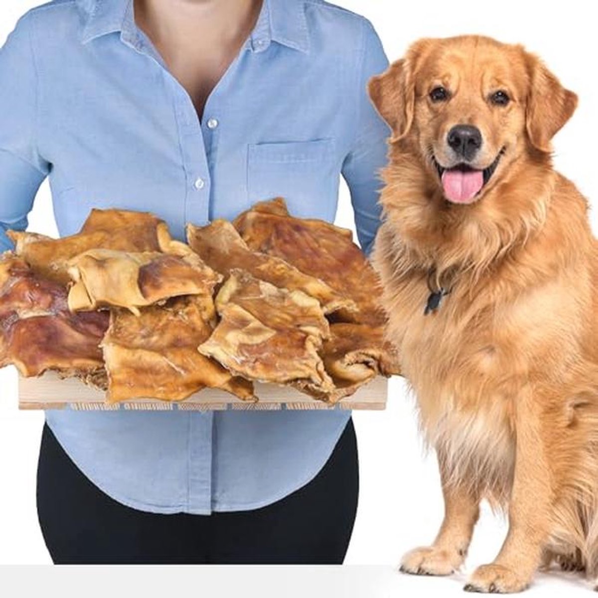 Runderhoofdhuidplaten - Natuurlijke Kauwsnack voor Gezonde Tanden van je Hond